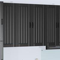 Keukenkast Zwart 80 x 31 x 100 cm Bewerkt hout