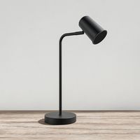 Riga LED tafellamp - Kantelbaar en draaibaar - Ingebouwde dimmer - Bureaulamp voor binnen - GU10 fitting - Max. 35 Watt per spot - Zwart - 3 jaar gara