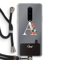 Pink Bouquet: OnePlus 8 Transparant Hoesje met koord Pink Bouquet: OnePlus 8 Transparant Hoesje met koord