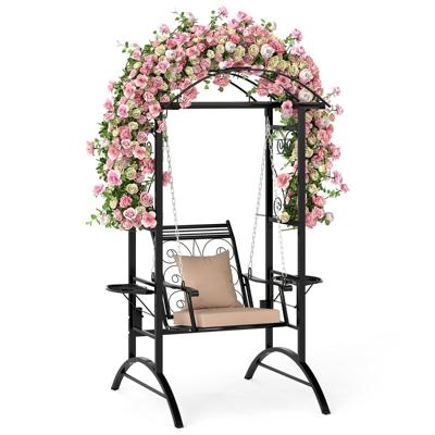 Buiten Schommel met Frame & 2 Klimrekken & Kussens & Zijtafels Terras Schommel