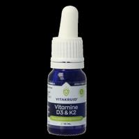 Vitamine D3 & K2 (MenaQ7) met druppelpipet 10 Milliliter