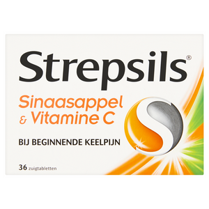 Strepsils Sinaasappel & Vitamine C Zuigtabletten