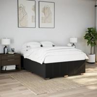 Bedframe zonder matras stof zwart 160x200 cm