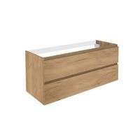 Wastafelonderbouw Allibert Lunik 120x55x46 cm Eik Halifax Natuur Allibert