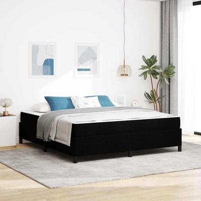 Boxspring bed Zwart en Zwart 180 x 200 cm