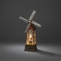 Lantaarn windmolen rood usb/bo