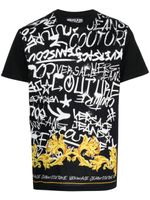 Versace Jeans Couture t-shirt en coton à imprimé graffiti - Noir - thumbnail