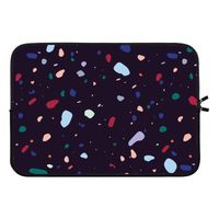 Dark Rounded Terrazzo: Laptop sleeve 13 inch