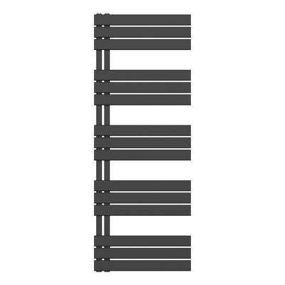 Handdoekradiator BWS Boss Links aansluiting 864W 160x60 cm Mat Zwart Boss & Wessing