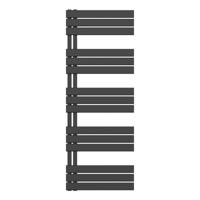 Handdoekradiator BWS Boss Links aansluiting 864W 160x60 cm Mat Zwart Boss & Wessing