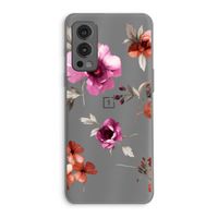 Geschilderde bloemen: OnePlus Nord 2 5G Transparant Hoesje