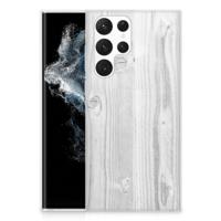 Samsung Galaxy S22 Ultra | Bumper Hoesje | White Wood