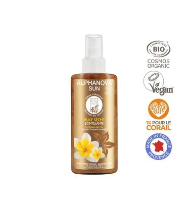 Sun bio shimmering dry oil organic