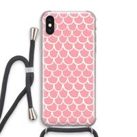 Dakpannetjes: iPhone XS Transparant Hoesje met koord
