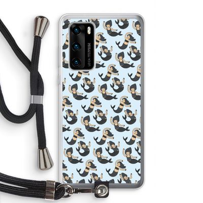 Zeemeermin: Huawei P40 Transparant Hoesje met koord