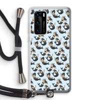 Zeemeermin: Huawei P40 Transparant Hoesje met koord