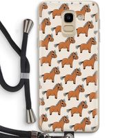 Pony: Samsung Galaxy J6 (2018) Transparant Hoesje met koord