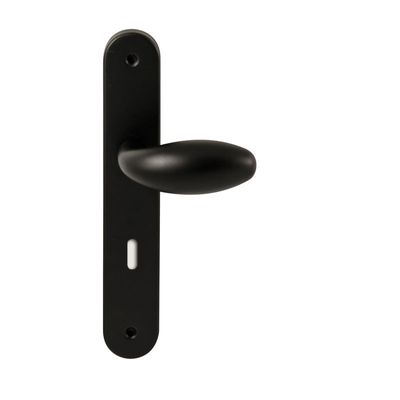 Hardbrass Knopkruk Golf op ovaal langschild sleutelgat 72mm - zwart Hardbrass Knopkruk Golf op ovaal langschild sleutelgat 72mm - zwart