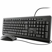 Toetsenbord en muis Trust TKM-250 Zwart Qwerty Spaans