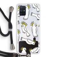 Papegaai: Samsung Galaxy A71 Transparant Hoesje met koord