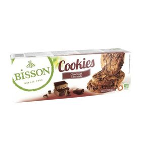 Chocolade cookies met stukjes pure chocola bio