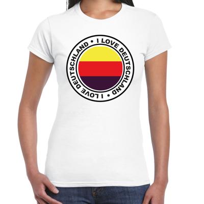 Verkleed T-shirt voor dames - Duitsland - wit - supporter - themafeest Verkleed T-shirt voor dames - Duitsland - wit - supporter - themafeest