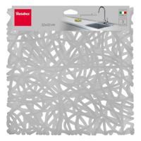 Afdruiprek voor Keukengootsteen Metaltex PVC Geometrisch Multicolour 32 x 32 cm