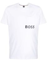 BOSS t-shirt en coton à logo imprimé - Blanc - thumbnail