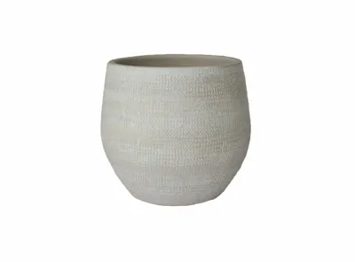 Pot tokio d16h14cm creme