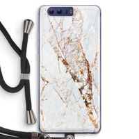 Goud marmer: Honor 9 Transparant Hoesje met koord