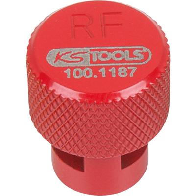 KS Tools 100.1187 RDKS / TPMS bandenontluchter, rood, rechts voor