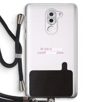 uzelf graag zien: Honor 6X Transparant Hoesje met koord