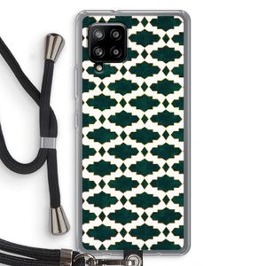 Moroccan tiles: Samsung Galaxy A42 5G Transparant Hoesje met koord