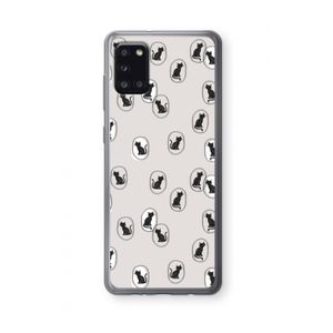 Miauw: Samsung Galaxy A31 Transparant Hoesje