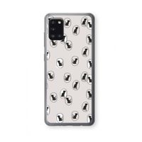 Miauw: Samsung Galaxy A31 Transparant Hoesje