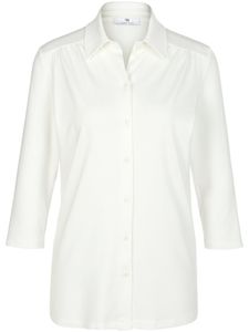 Jersey blouse 3/4-mouwen Van Peter Hahn wit