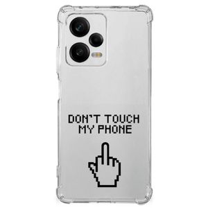 Xiaomi Redmi Note 12 Pro Anti Shock Case Finger Don't Touch My Phone