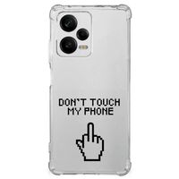 Xiaomi Redmi Note 12 Pro Anti Shock Case Finger Don't Touch My Phone - thumbnail