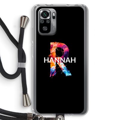 Abstract Spectrum: Xiaomi Redmi Note 10S Transparant Hoesje met koord