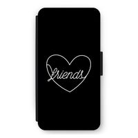 Friends heart black: iPhone 11 Flip Hoesje
