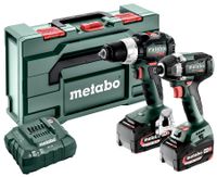 Metabo Accu Combo Set 2.8.4 | BS 18 LT BL (Klopboormachine) + SSD 18 LT 200 BL (Slagschroevendraaier) | 18 V | 2x 5.2Ah, ASC 55 | In Metabox - - thumbnail