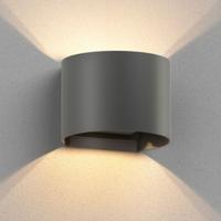 Buitenlamp zwart rond metaal Ip65