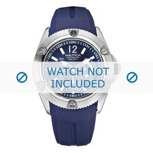 Nautica horlogeband A19000 Rubber Blauw