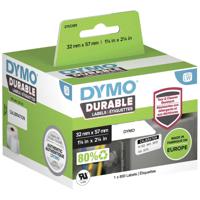 DYMO Rol met etiketten 57 x 32 mm Polypropyleen folie Wit 800 stuk(s) Permanent hechtend 2112289 Universele etiketten, Adresetiketten