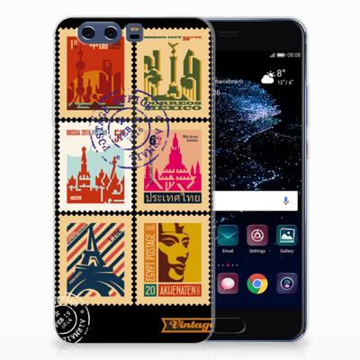 Huawei P10 Plus | Silliconen Back Cover | Postzegels