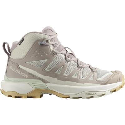 Salomon X Ultra 360 Edge Mid GTX Hoge Wandelschoen Dames Rainy Day/Etherea/Canary Green 8