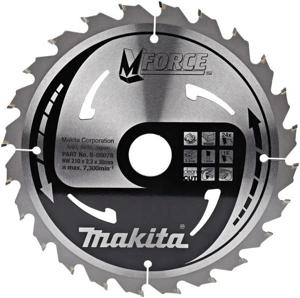 Makita Cirkelzaagblad voor Hout | Mforce | Ø 210mm Asgat 30mm 24T - B-08078