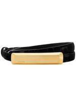 TOM FORD logo-engraved leather belt - Noir