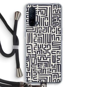 Moroccan Print: OnePlus Nord CE 5G Transparant Hoesje met koord