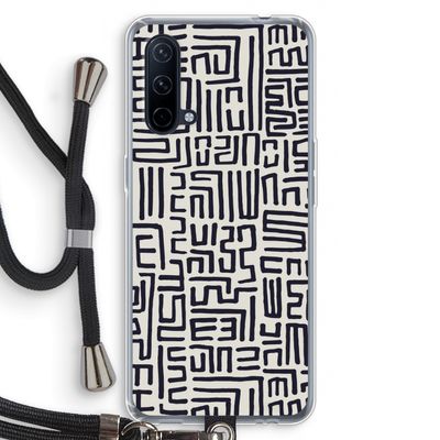 Moroccan Print: OnePlus Nord CE 5G Transparant Hoesje met koord
